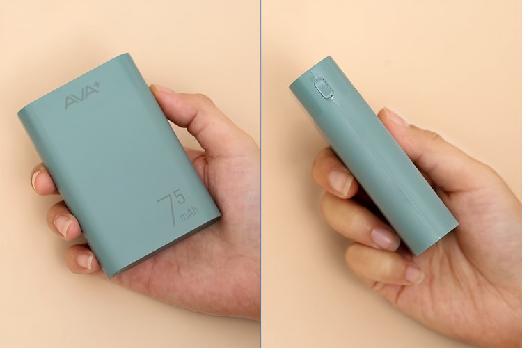 Pin sạc dự phòng 7500 mAh 10W AVA+ LJ JP199 Màu Xanh ngọc