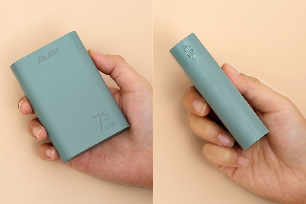 Pin sạc dự phòng 7500 mAh 10W AVA+ LJ JP199 Màu Xanh ngọc