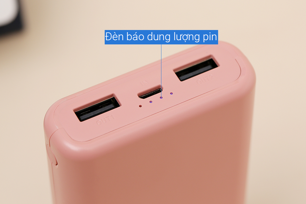 Pin sạc dự phòng Polymer 10.000 mAh 12W AVA+ PJ JP192 Màu Hồng