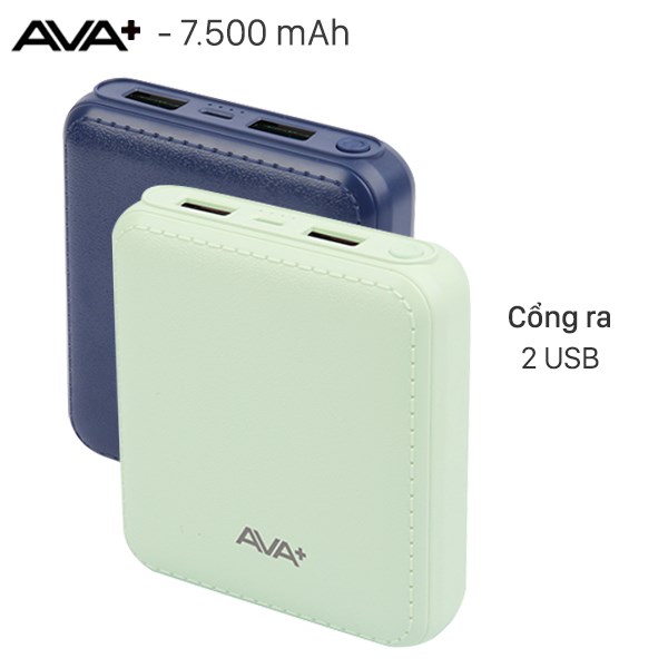 Pin sạc dự phòng 7.500 mAh AVA+ DS005-PP