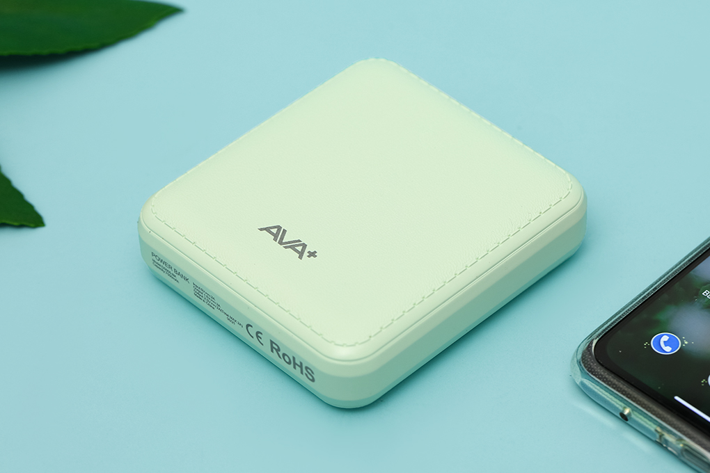 Pin sạc dự phòng 7.500 mAh 10W AVA+ DS005-PP Màu Xanh ngọc