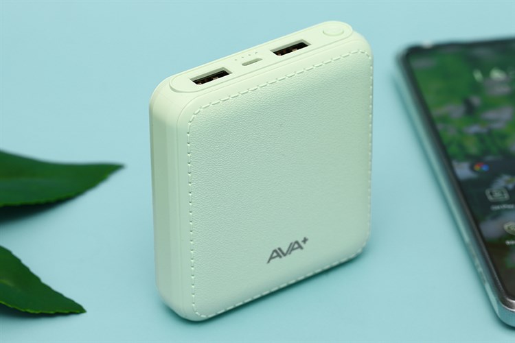 Pin sạc dự phòng 7.500 mAh 10W AVA+ DS005-PP Màu Xanh ngọc