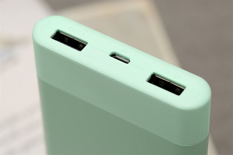 Pin sạc dự phòng Polymer 10.000mAh 10W AVA+ JP208 Màu Xanh lá