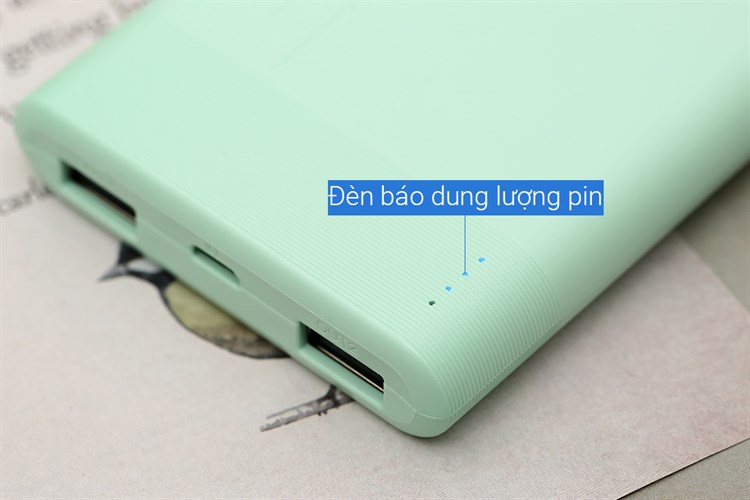 Pin sạc dự phòng Polymer 10.000mAh 10W AVA+ JP208 Màu Xanh lá