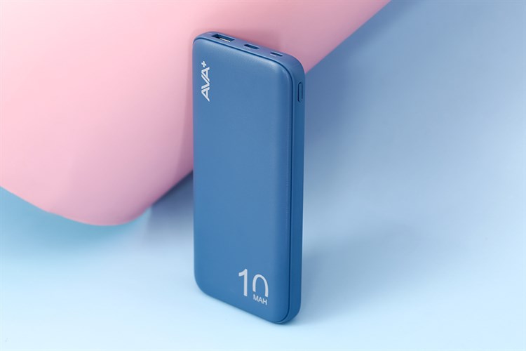 Pin sạc dự phòng Polymer 10000mAh Type C 12W AVA+ PJ JP260 Màu Xanh Navy