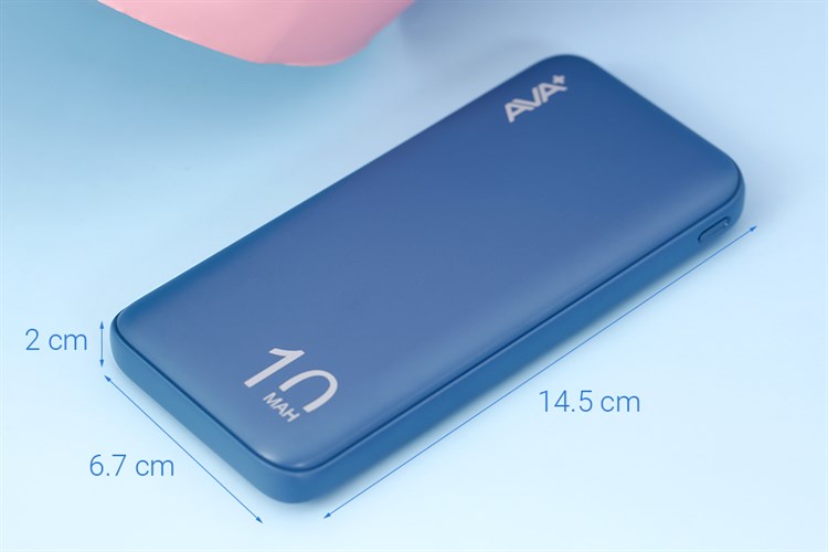 Pin sạc dự phòng Polymer 10000mAh Type C 12W AVA+ PJ JP260 Màu Xanh Navy