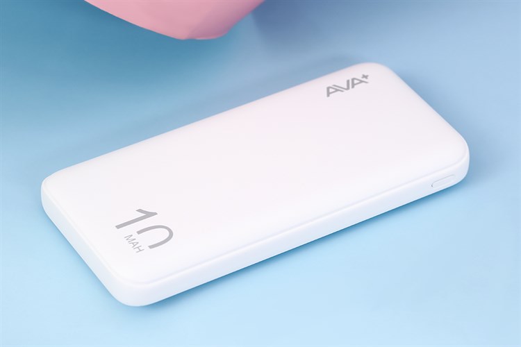 Pin sạc dự phòng Polymer 10000mAh Type C 12W AVA+ PJ JP260 Màu Trắng