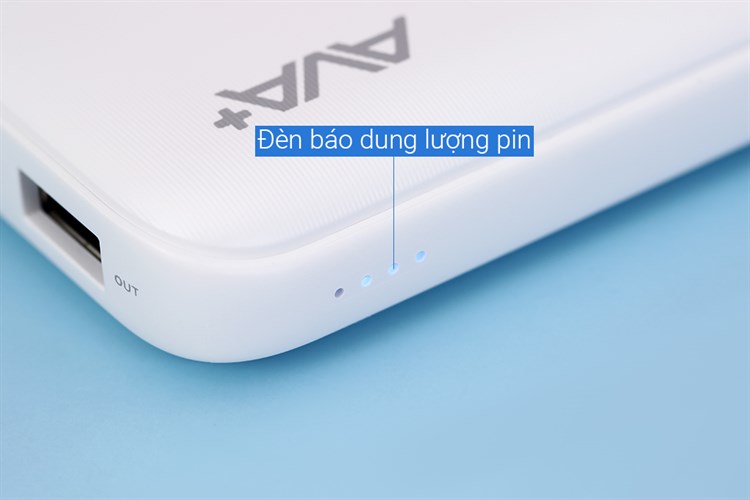 Pin sạc dự phòng Polymer 10000mAh Type C 12W AVA+ PJ JP260 Màu Trắng