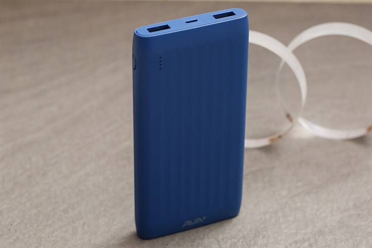 Pin sạc dự phòng Polymer 10000mAh 10.5W AVA+ DS006 Màu Xanh Navy