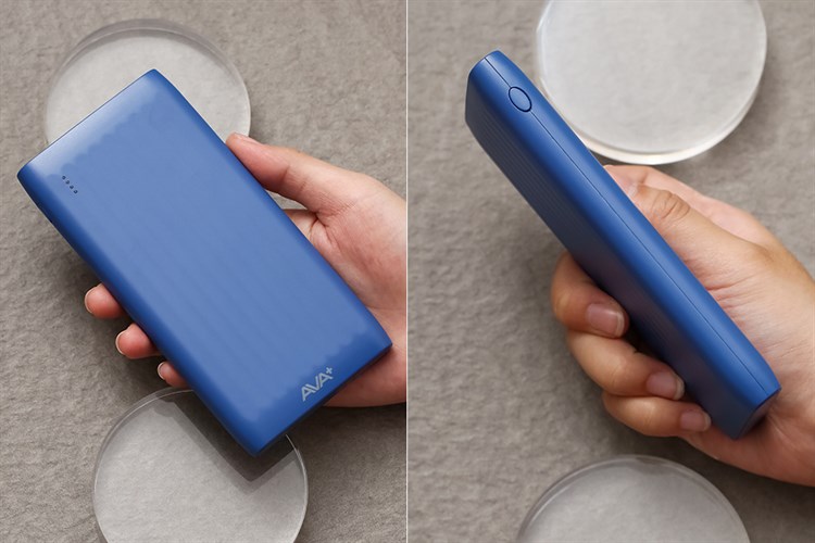 Pin sạc dự phòng Polymer 10000mAh 10.5W AVA+ DS006 Màu Xanh Navy