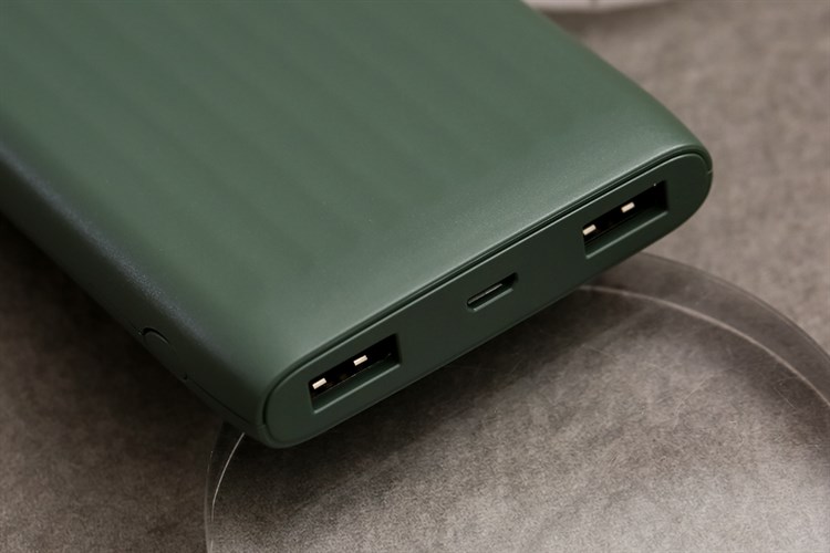 Pin sạc dự phòng Polymer 10000mAh 10.5W AVA+ DS006 Màu Xanh rêu