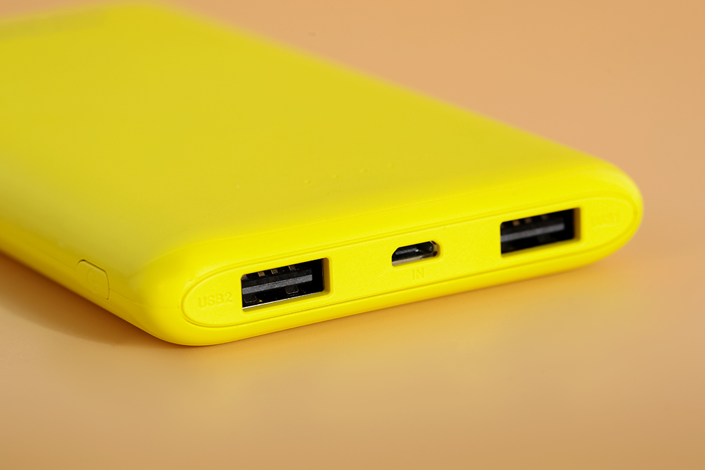Pin sạc dự phòng Polymer 10.000 mAh 10.5W Hydrus PA CK01 Màu Vàng