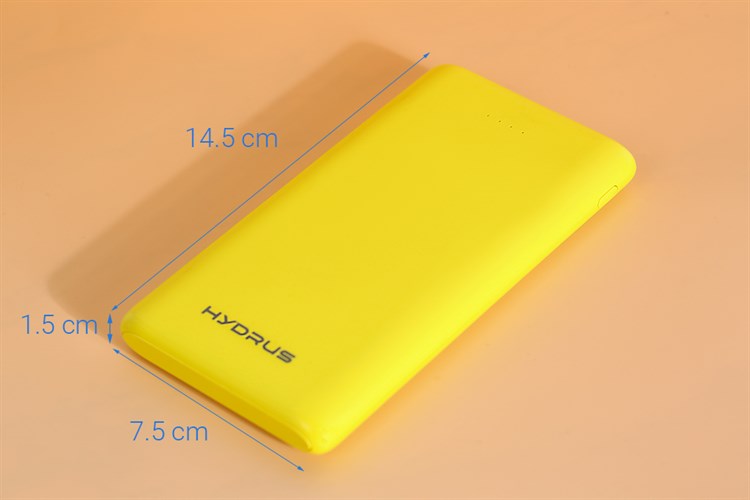 Pin sạc dự phòng Polymer 10.000 mAh 10.5W Hydrus PA CK01 Màu Vàng