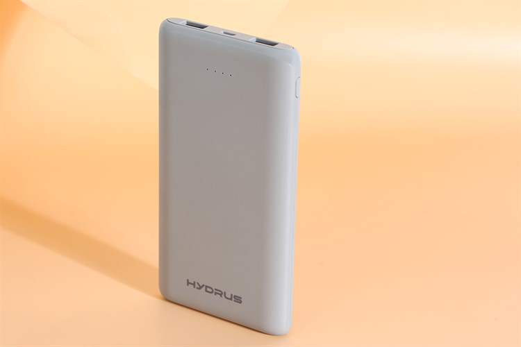 Pin sạc dự phòng Polymer 10.000 mAh 10.5W Hydrus PA CK01 Màu Xám