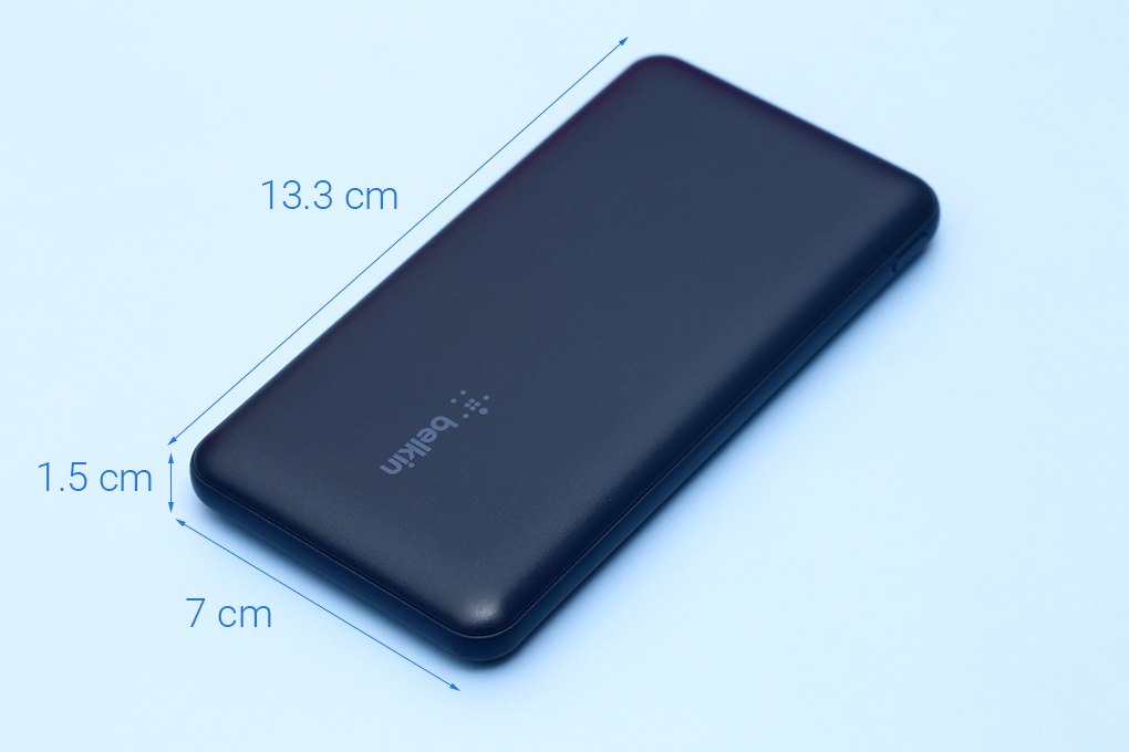 Pin sạc dự phòng Polymer 10.000 mAh Type C PD 15W Belkin Pocket Power BPB011 Màu Xanh Dương