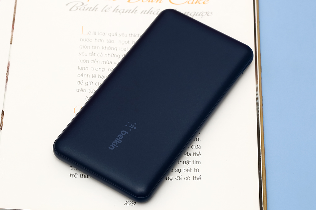 Pin sạc dự phòng Polymer 10.000 mAh Type C PD 15W Belkin Pocket Power BPB011 Màu Xanh Dương