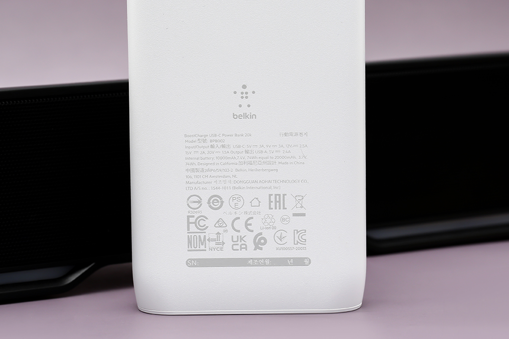 Pin sạc dự phòng Polymer 20.000 mAh Type C 30W PD Belkin Pocket Power BPB002 - 9
