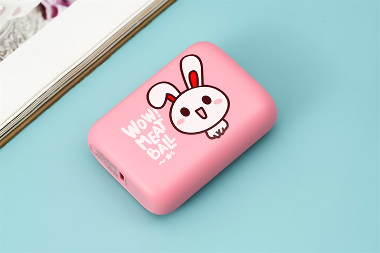 Pin sạc dự phòng 10000mAh Type C PD QC3.0 20W Hydrus PB299S Màu Hồng