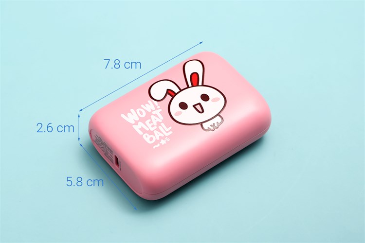 Pin sạc dự phòng 10000mAh Type C PD QC3.0 20W Hydrus PB299S Màu Hồng