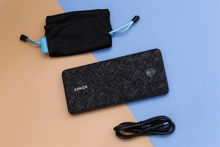 Pin sạc dự phòng Polymer 10000mAh Type C PD 20W Anker PowerCore Slim A1244 Màu Đen