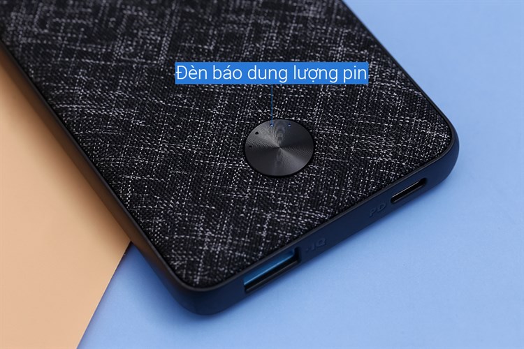 Pin sạc dự phòng Polymer 10000mAh Type C PD 20W Anker PowerCore Slim A1244 Màu Đen