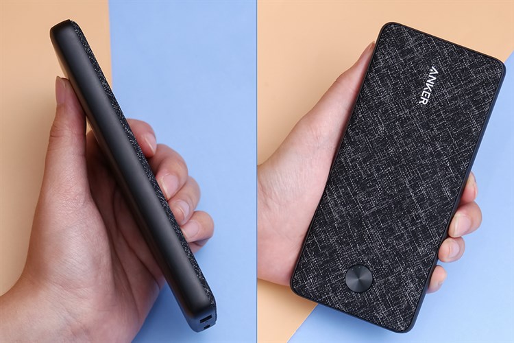 Pin sạc dự phòng Polymer 10000mAh Type C PD 20W Anker PowerCore Slim A1244 Màu Đen