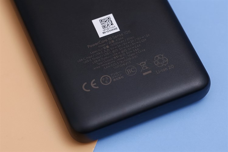 Pin sạc dự phòng Polymer 10000mAh Type C PD 20W Anker PowerCore Slim A1244 Màu Đen