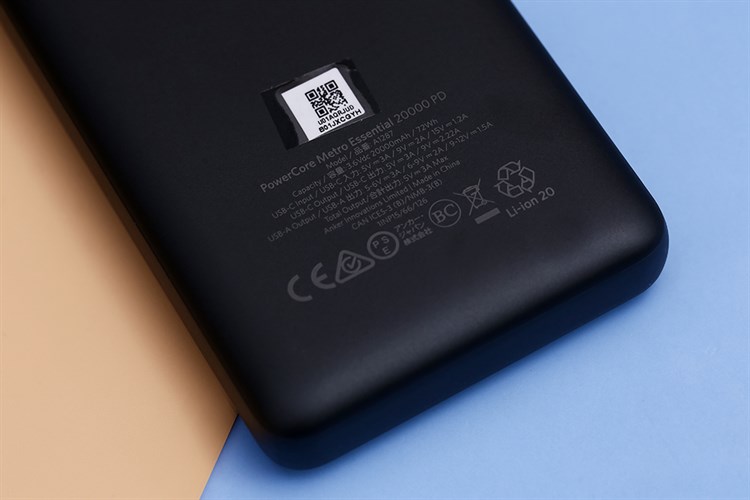 Pin sạc dự phòng 20000mAh PD 20W Anker PowerCore Essential A1287 Màu Đen