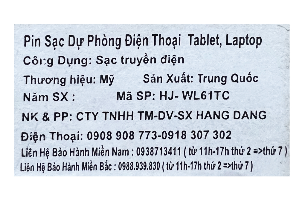 Pin sạc dự phòng Polymer 5000mAh Không dây Magnetic Type C 12W HyperJuice HJ-WL61TC Màu Đen
