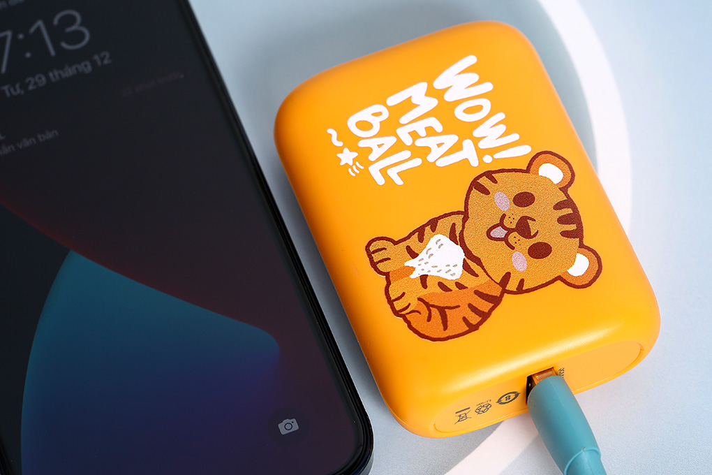 Pin sạc dự phòng 10000mAh Type C PD QC3.0 Hydrus PB299S Màu Cam