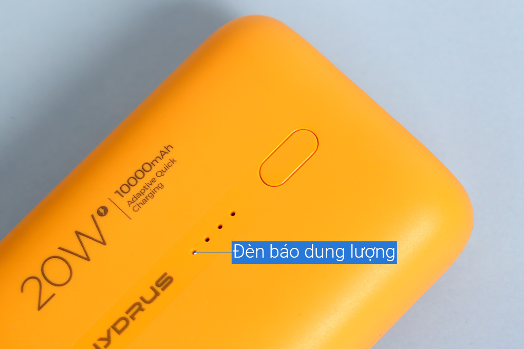 Pin sạc dự phòng 10000mAh Type C PD QC3.0 Hydrus PB299S Màu Cam