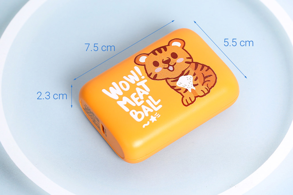 Pin sạc dự phòng 10000mAh Type C PD QC3.0 Hydrus PB299S Màu Cam