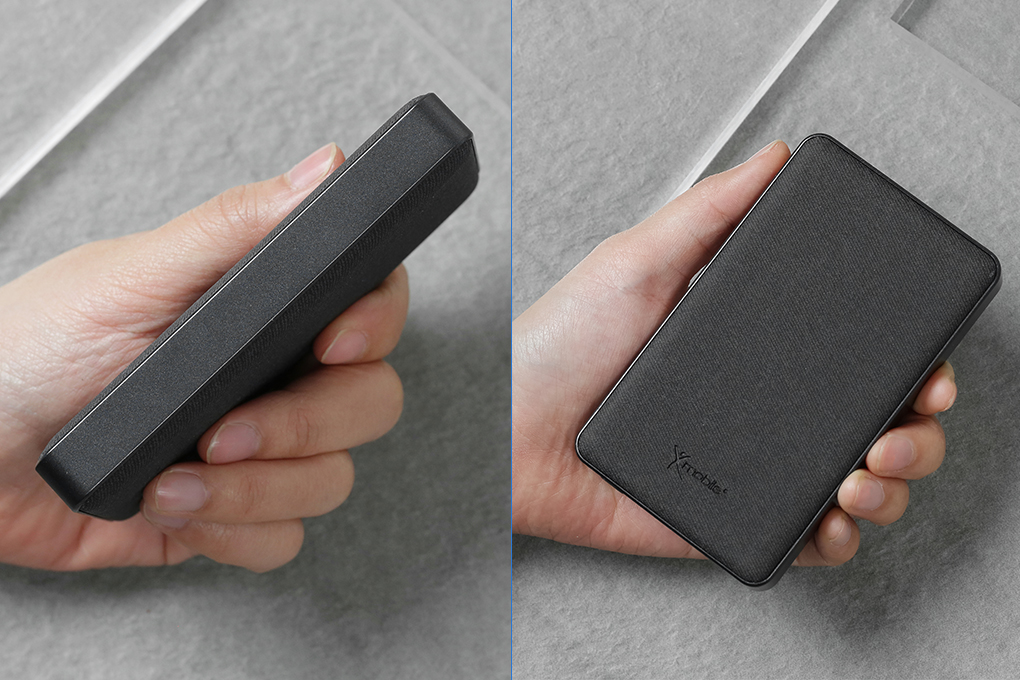 Pin sạc dự phòng Polymer 10000mAh không dây Magnetic Type C PD 20W Xmobile PowerLite P181P Màu Đen