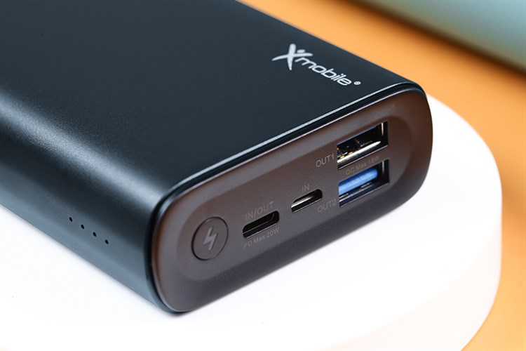 Pin sạc dự phòng Polymer 20000mAh Type C PD QC3.0 20W Xmobile PowerBox+ JP218 Màu Xanh Navy