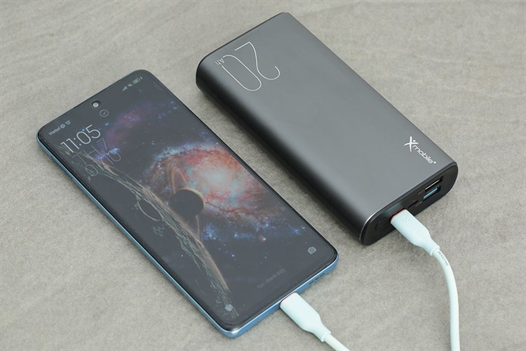 Pin sạc dự phòng Polymer 20000mAh Type C PD QC3.0 20W Xmobile PowerBox+ JP218 Màu Xám