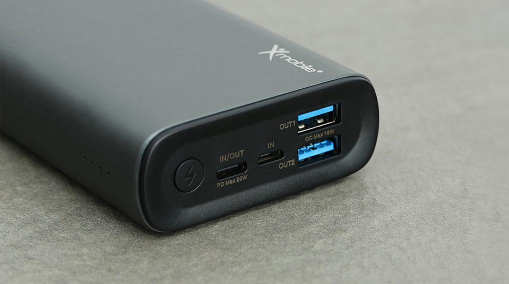 Pin sạc dự phòng Polymer 20000mAh Type C PD QC3.0 Xmobile PowerBox+ JP218 - Sạc pin qua cổng Micro USB