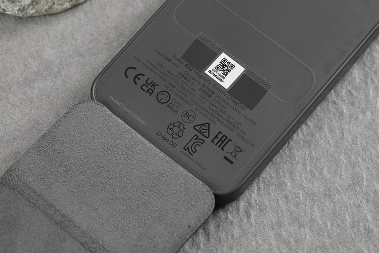 Pin sạc dự phòng Polymer 5000mAh không dây Magnetic Type C 12W Anker MagGo A1611 Màu Đen