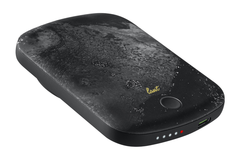 Pin sạc dự phòng Polymer 5000mAh không dây Magnetic Type C PD 20W LAUT Handy E33A Màu Đen