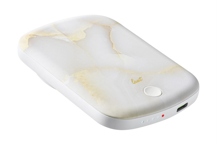 Pin sạc dự phòng Polymer 5000mAh không dây Magnetic Type C PD 20W LAUT Handy E33A Màu Trắng