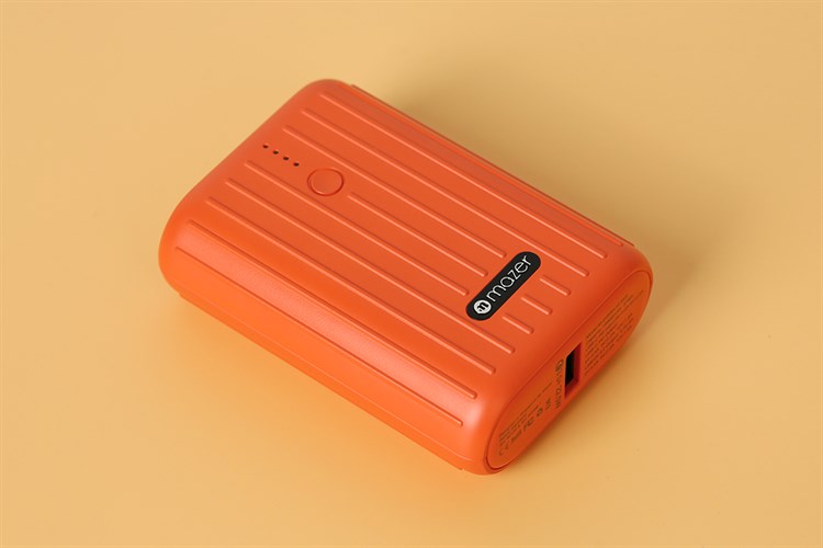 Pin sạc dự phòng Polymer 10000mAh Type C PD QC3.0 22.5W Mazer Super Mini V2 Màu Cam