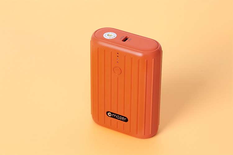 Pin sạc dự phòng Polymer 10000mAh Type C PD QC3.0 22.5W Mazer Super Mini V2 Màu Cam