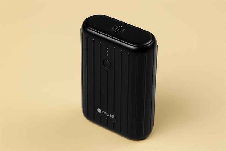 Pin sạc dự phòng Polymer 10000mAh Type C PD QC3.0 22.5W Mazer Super Mini V2 Màu Đen