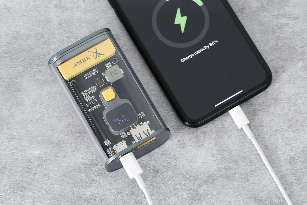 Pin sạc dự phòng 10000mAh Type C PD QC3.0 20W Xmobile Y73 Màu Xám