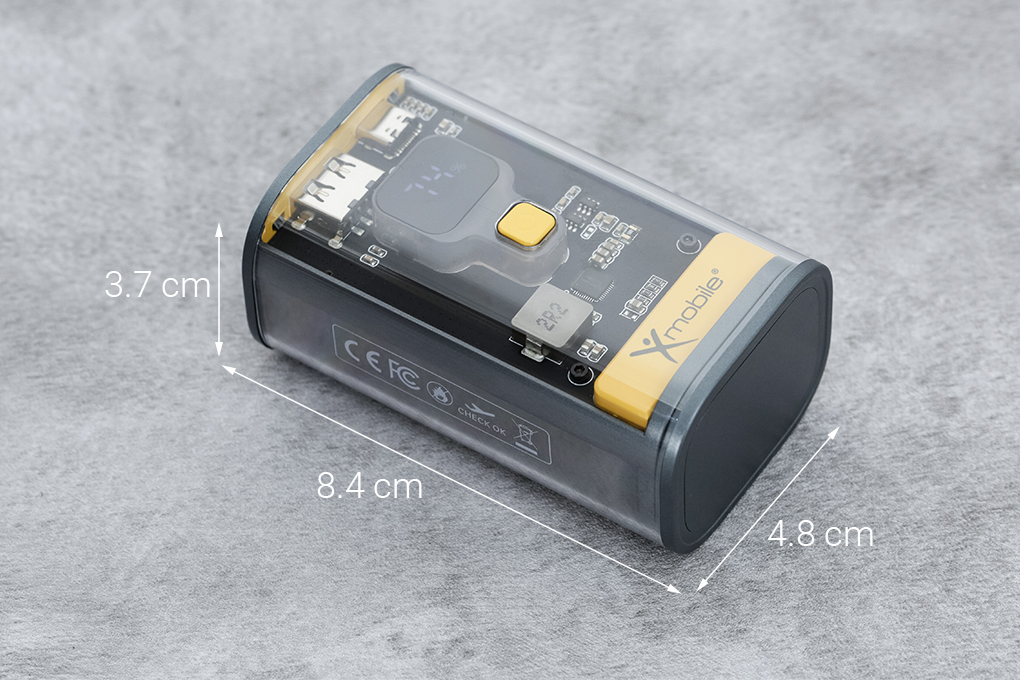 Pin sạc dự phòng 10000mAh Type C PD QC3.0 20W Xmobile Y73 Màu Xám