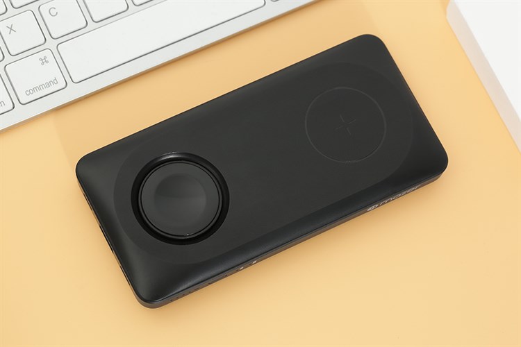 Pin sạc dự phòng Polymer 10000mAh không dây Magnetic 4 in 1 Type C PD 20W Mazer MagAir14 Duo Màu Đen