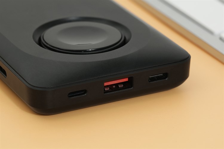 Pin sạc dự phòng Polymer 10000mAh không dây Magnetic 4 in 1 Type C PD 20W Mazer MagAir14 Duo Màu Đen
