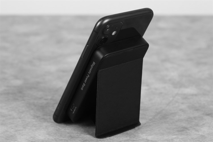 Pin sạc dự phòng Polymer 5000mAh không dây Magnetic Type C PD 20W Xmobile DS611 Màu Đen