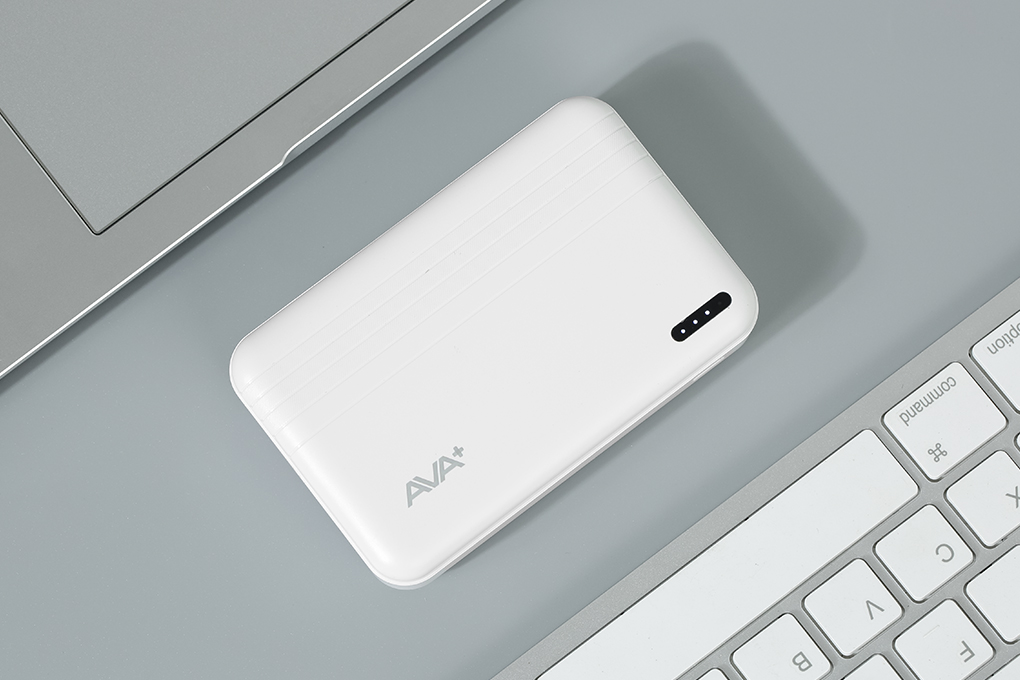 Pin sạc dự phòng Polymer 10000mAh 12W AVA+ DS609A Màu Trắng