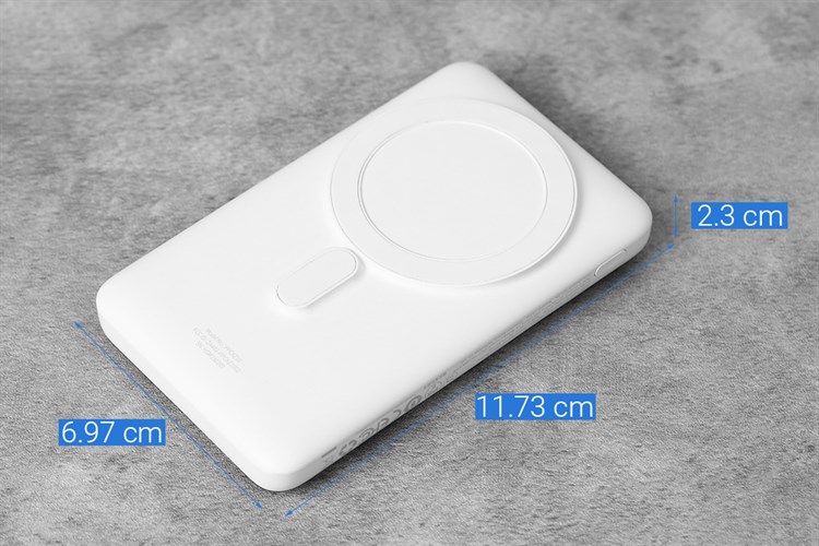 Pin sạc dự phòng Polymer 10000mAh không dây Magnetic Type C PD 20W Baseus PPCXZ10 Màu Trắng