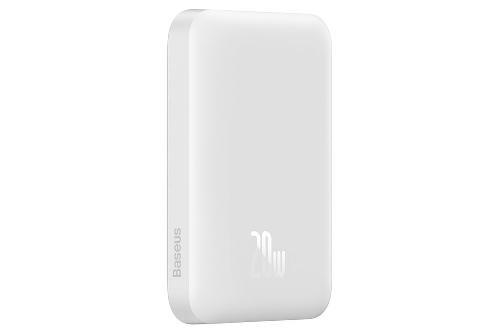 Pin sạc dự phòng Polymer 6000mAh không dây Magnetic Type C PD 20W Baseus PPCXM06 Màu Trắng